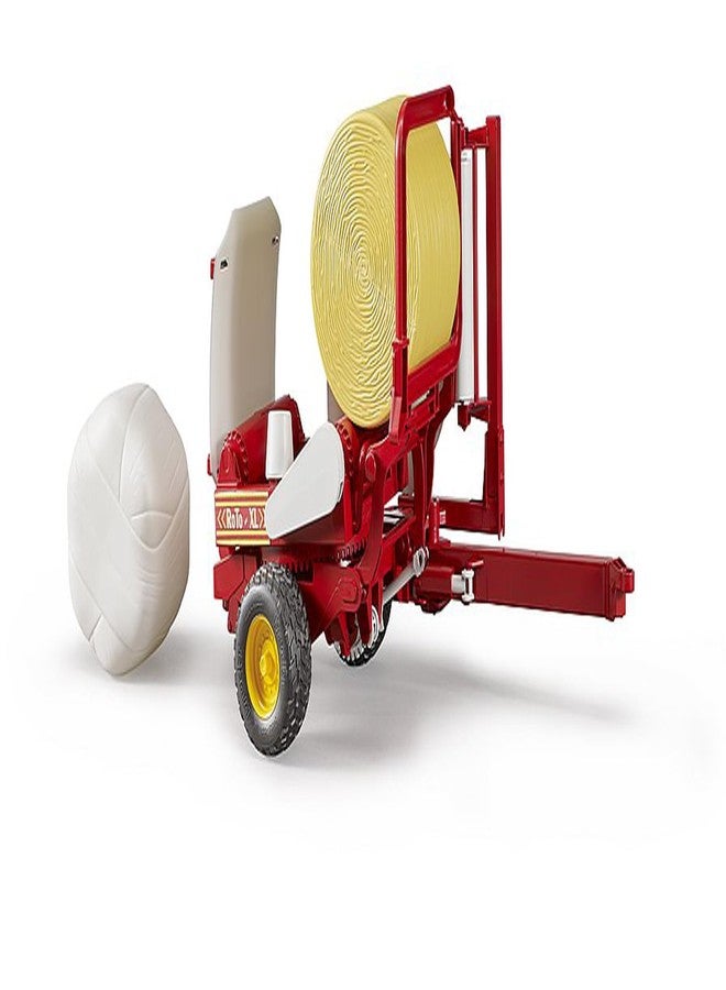 Bruder 02122 Bale Wrapper with Yellow and White Bales (Color May Vary) - Image 3